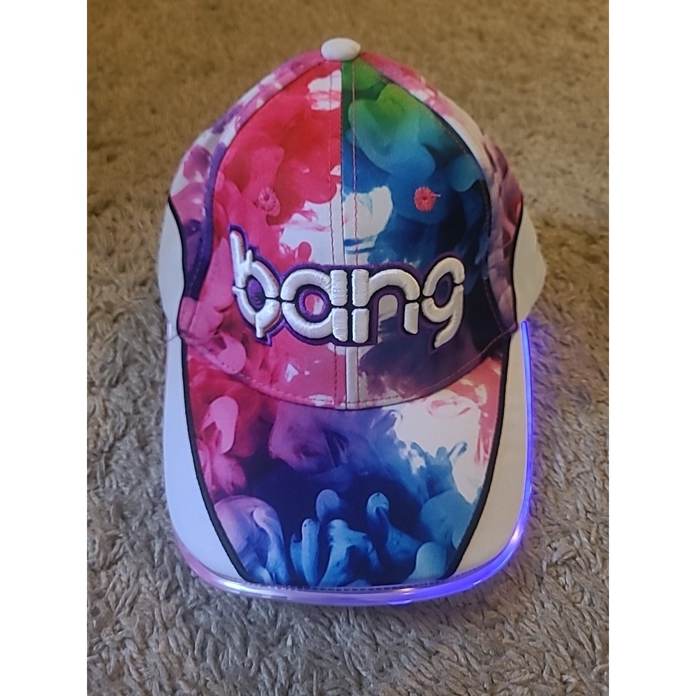 Bang Energy Drink Multi Color Light Up Hat with LED Lighted Brim Snapback